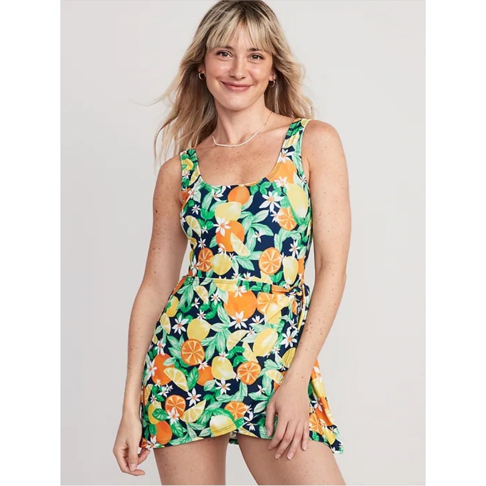NWT Old Navy Wrap-Front Swimsuit Dress